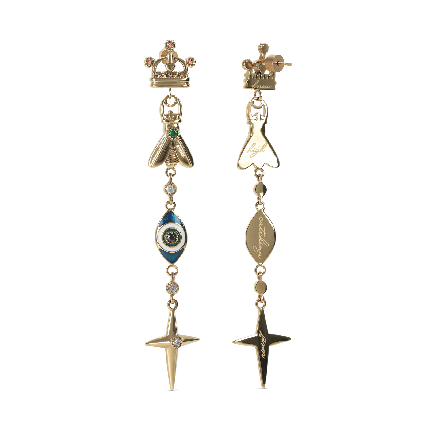 Hidden Messages Drop Earrings (8264639119628)