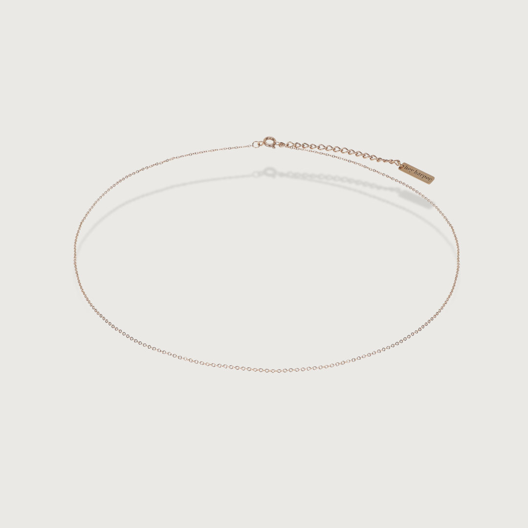 Miss Rose Gold Necklace (8175840133388)