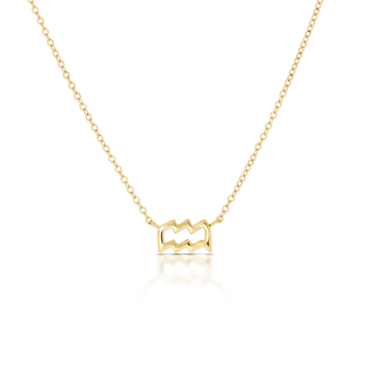 Aquarius Zodiac Necklace (8086713925900)