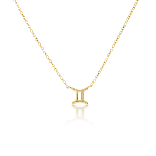 Gemini Zodiac Necklace (6644276101233)