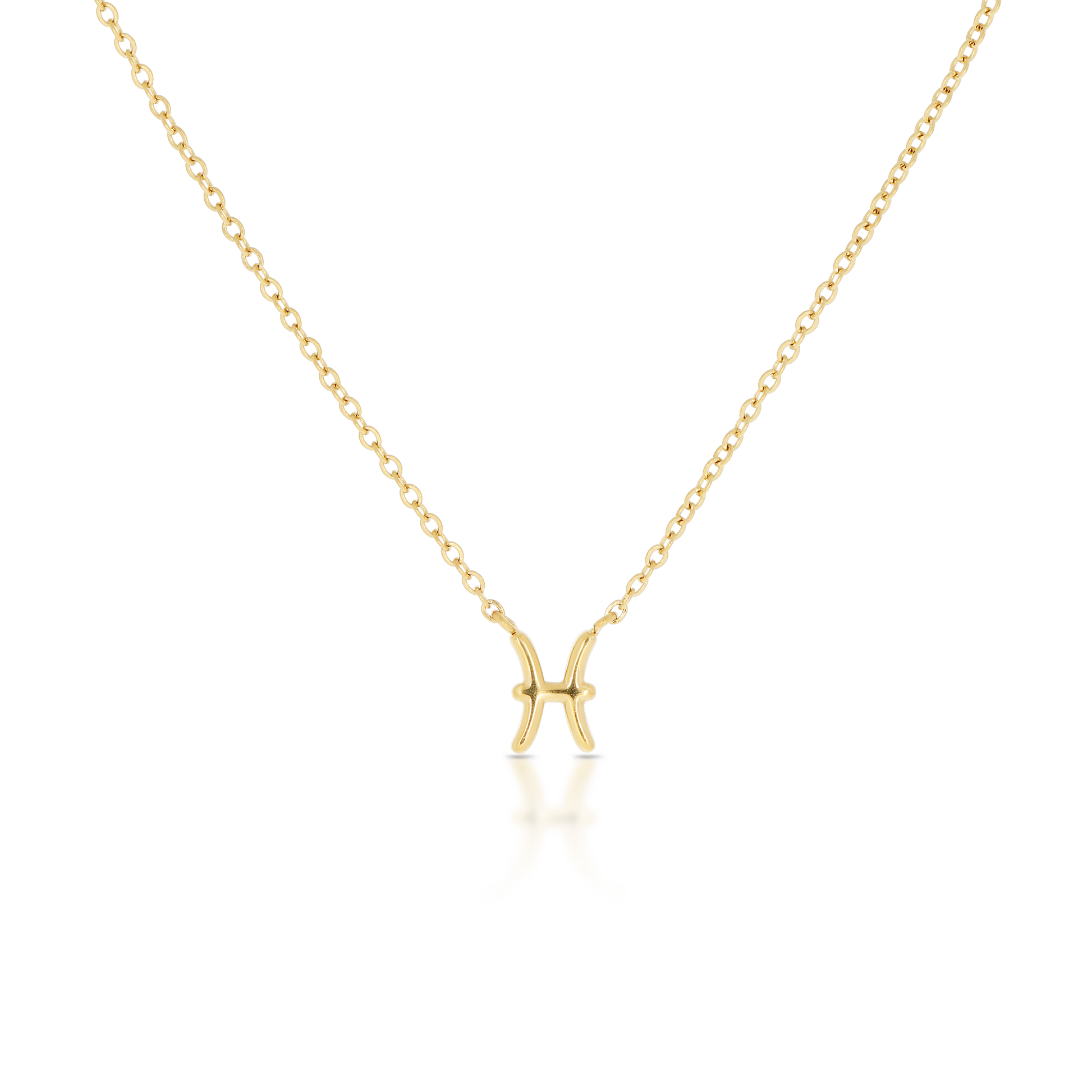 Pisces Zodiac Necklace (6644859601009)