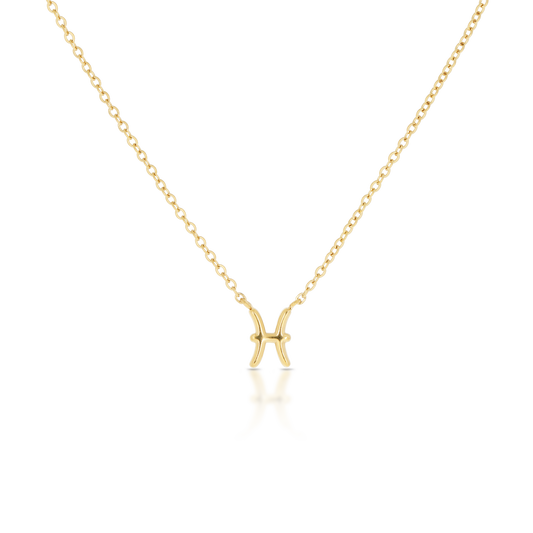 Pisces Zodiac Necklace (6644859601009)