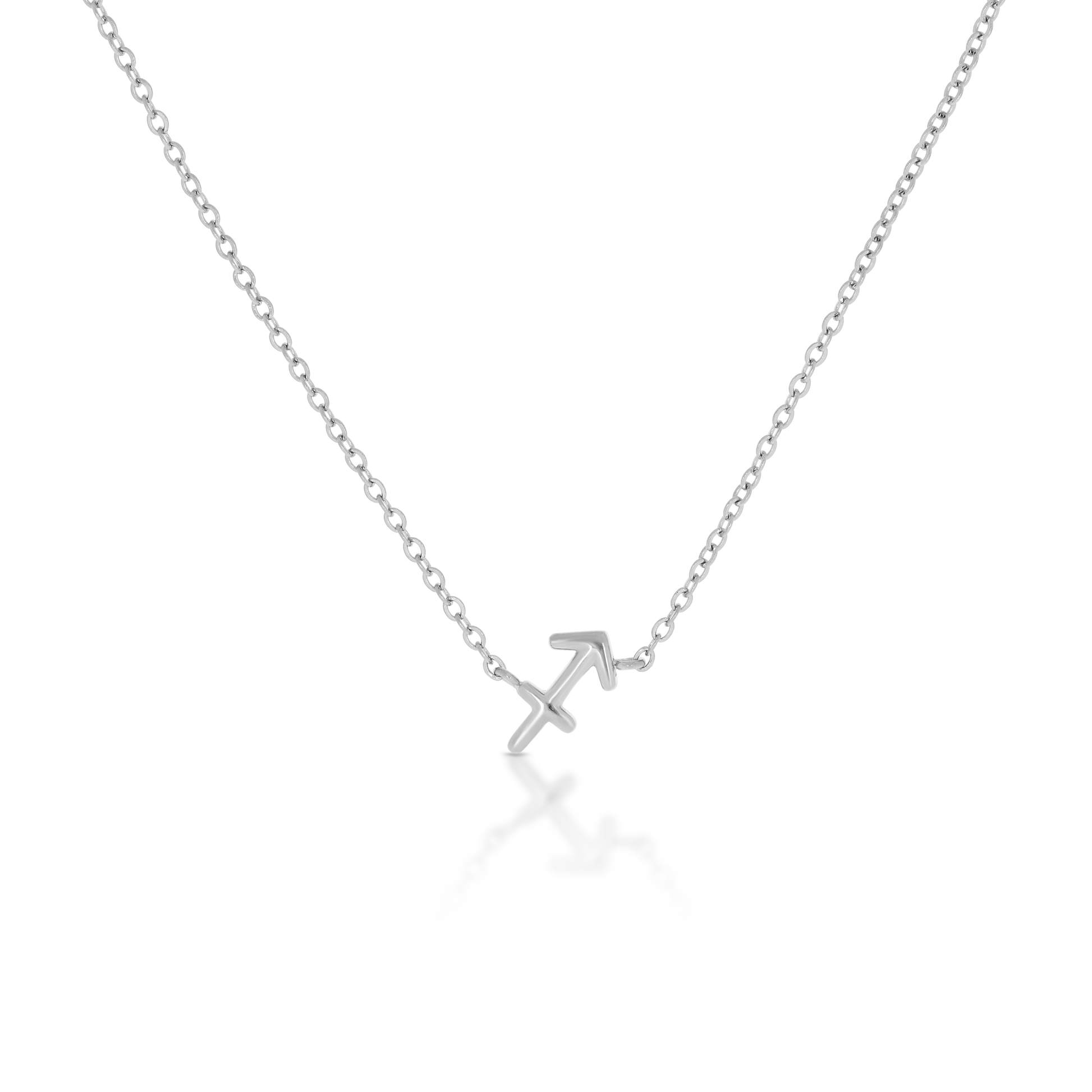 Sagittarius Zodiac Silver Necklace (8019275710732)