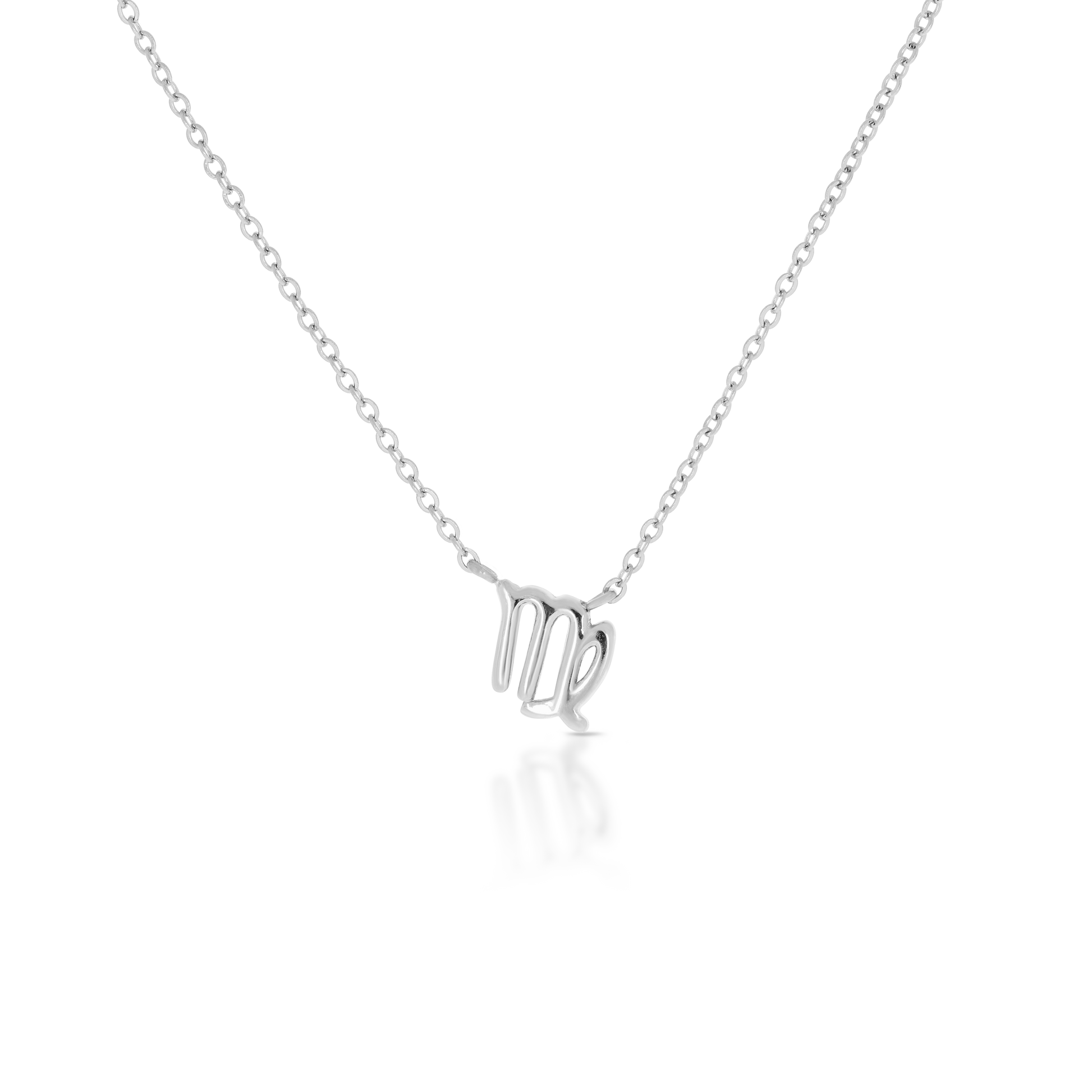 Virgo Zodiac Silver Necklace (8019276562700)