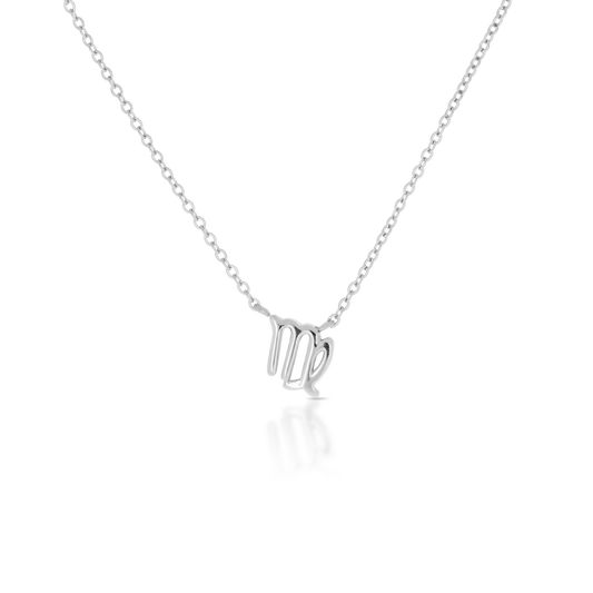 Virgo Zodiac Silver Necklace (8019276562700)