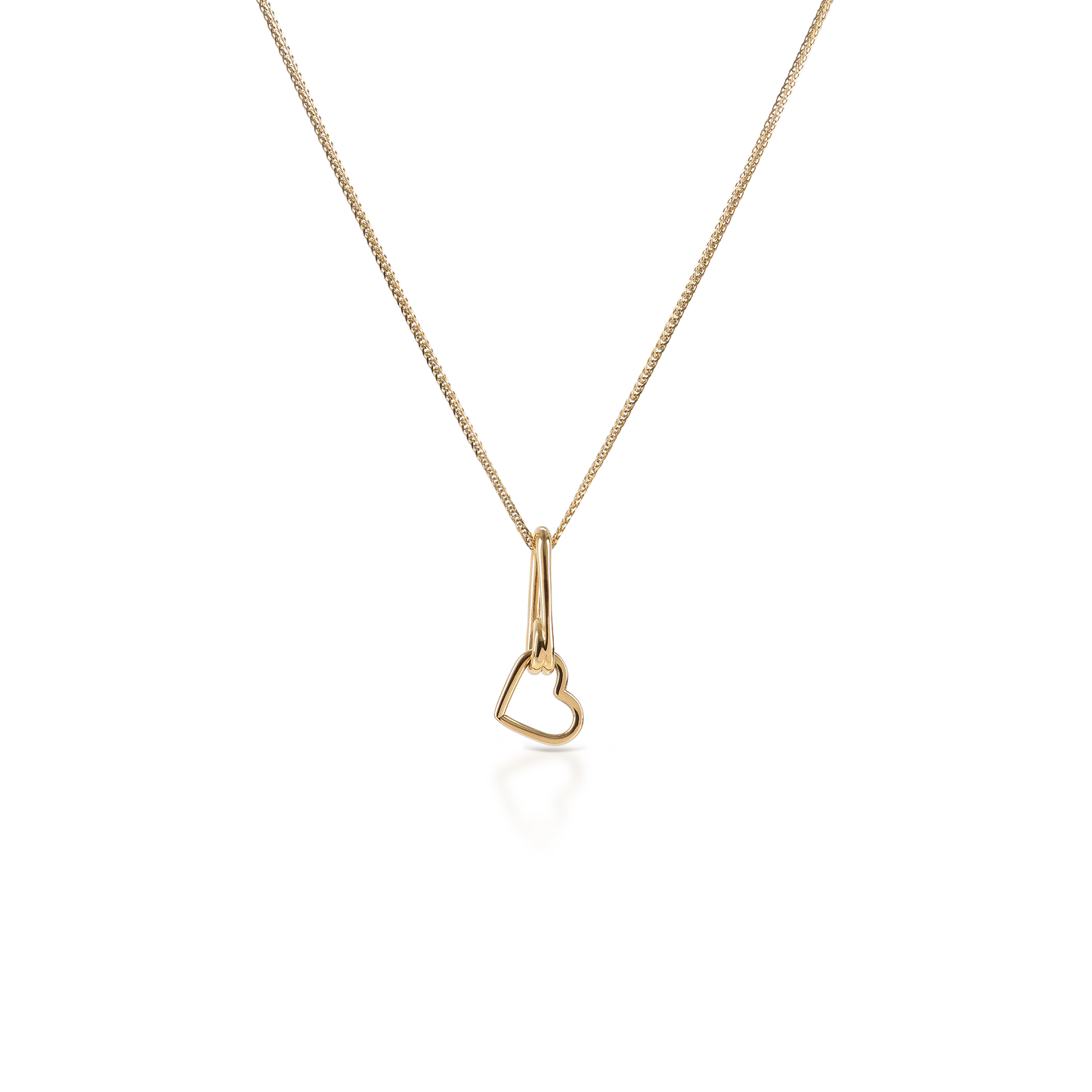 Looped Heart Necklace (8168864678156)