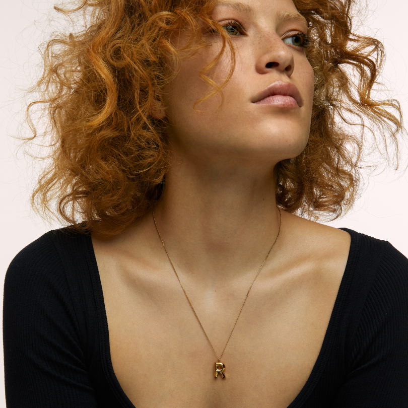 Chunky Letter Necklace (8106529587468)