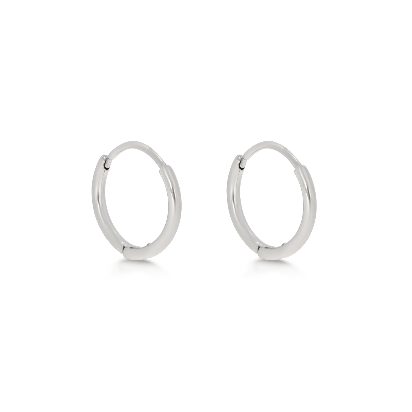 Huggie Hoop Silver Earrings (8020806271244)