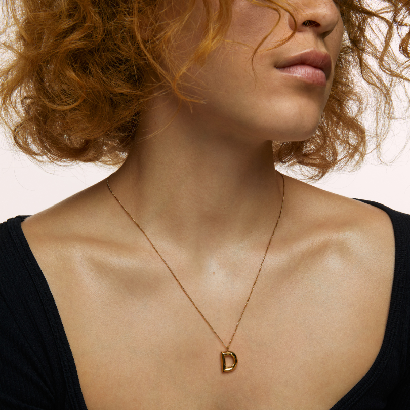 Chunky Letter Necklace (8106529587468)