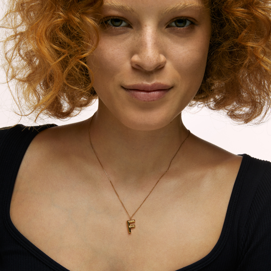 Chunky Letter Necklace (8106529587468)