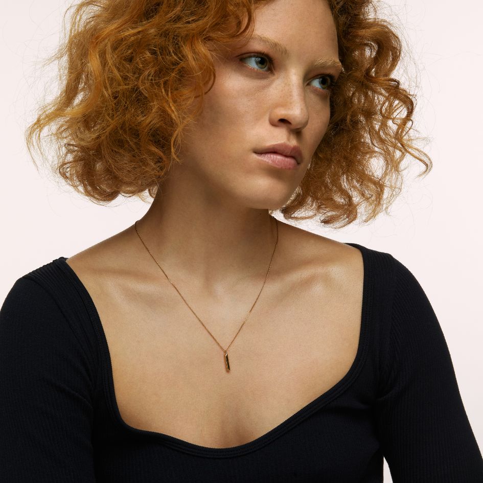 Chunky Letter Necklace (8106529587468)