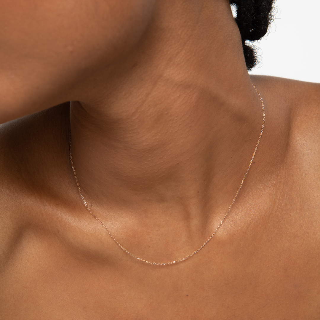 Miss Rose Gold Necklace (8175840133388)