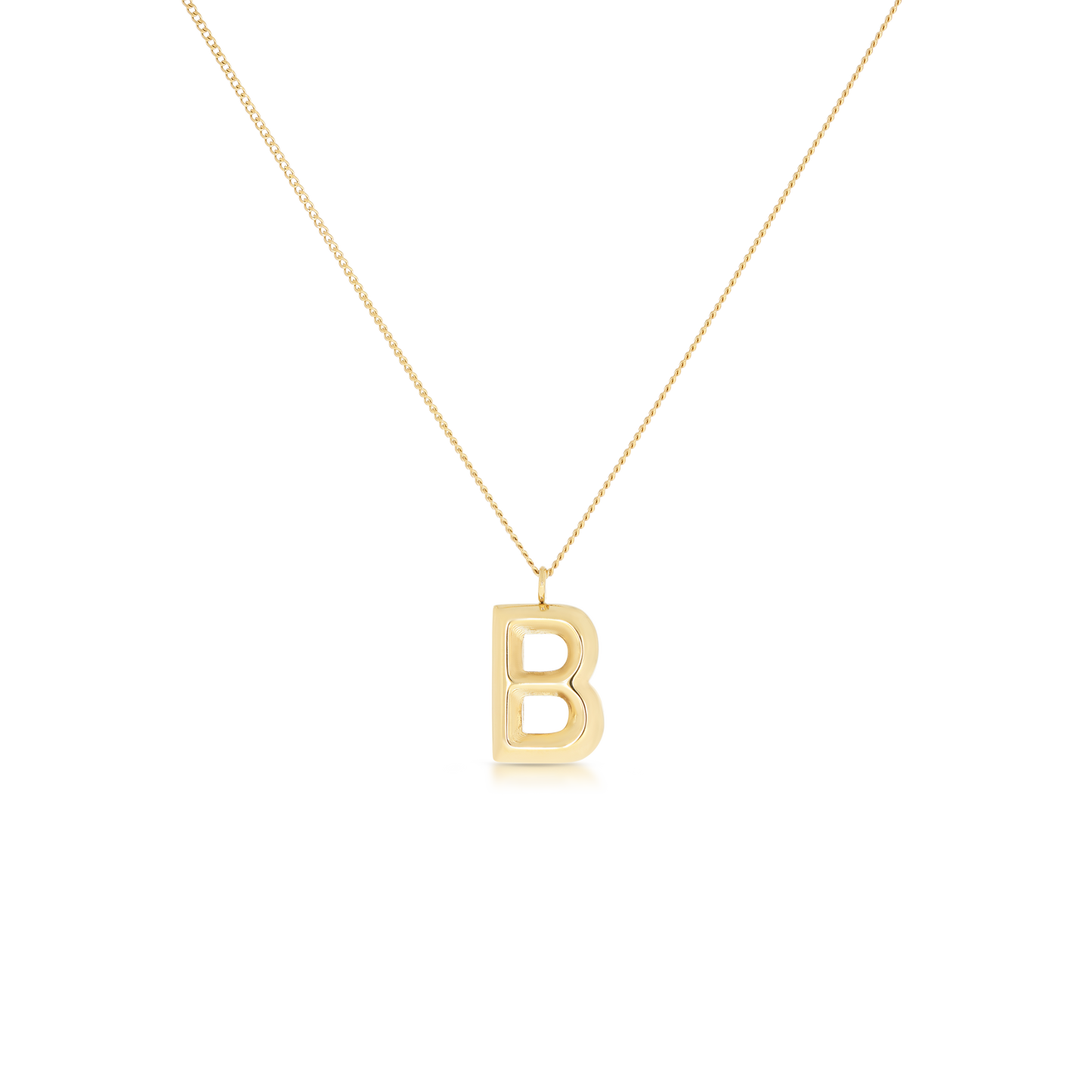 Chunky Letter Necklace (8106529587468)