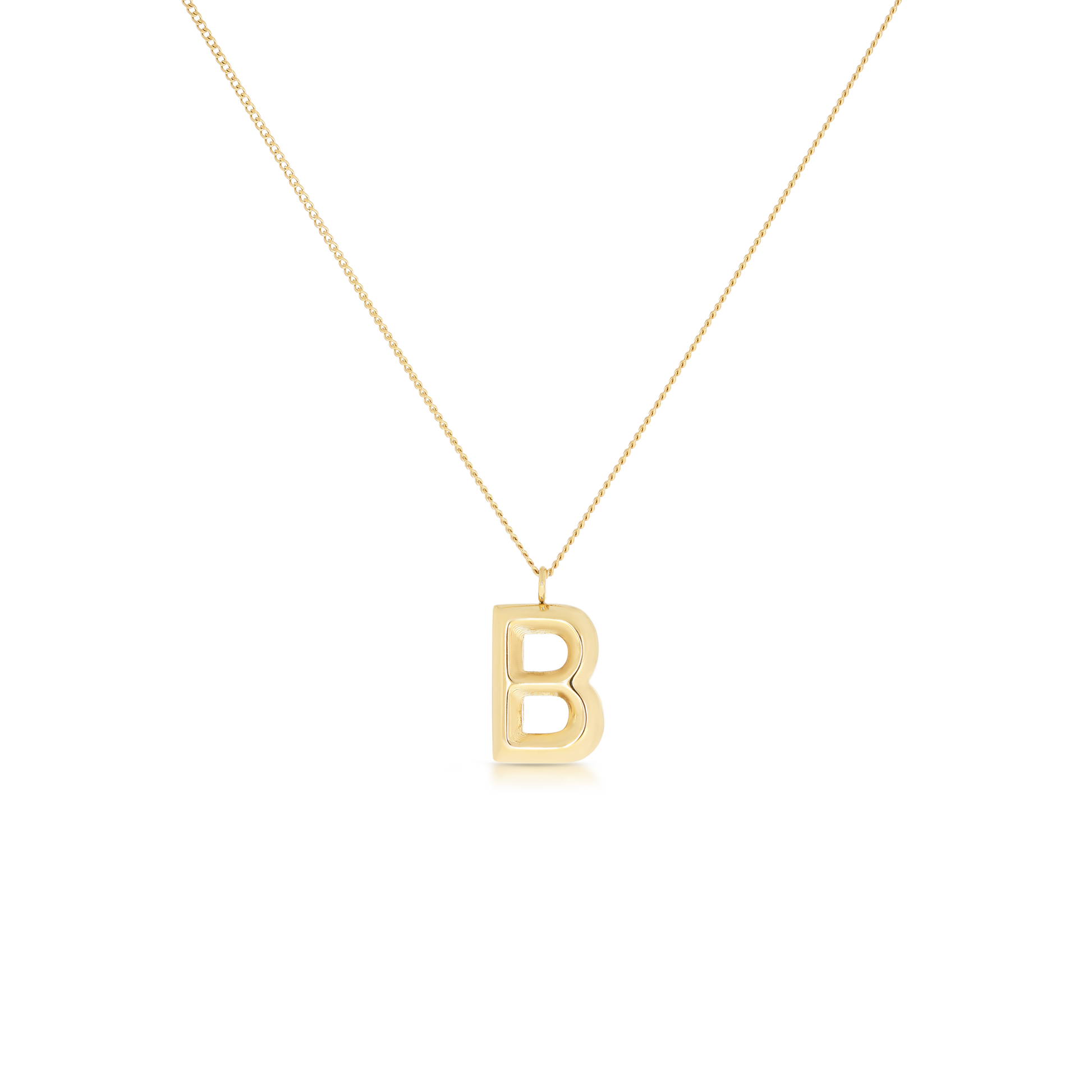 Chunky Letter Necklace (8106529587468)