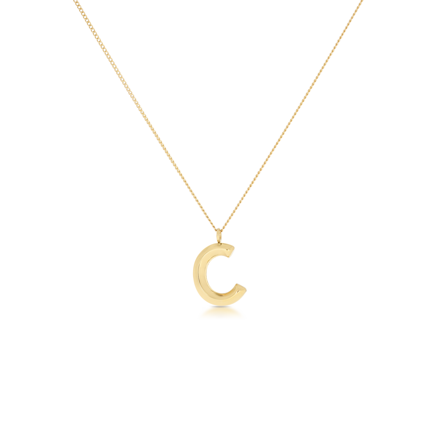 Chunky Letter Necklace (8106529587468)