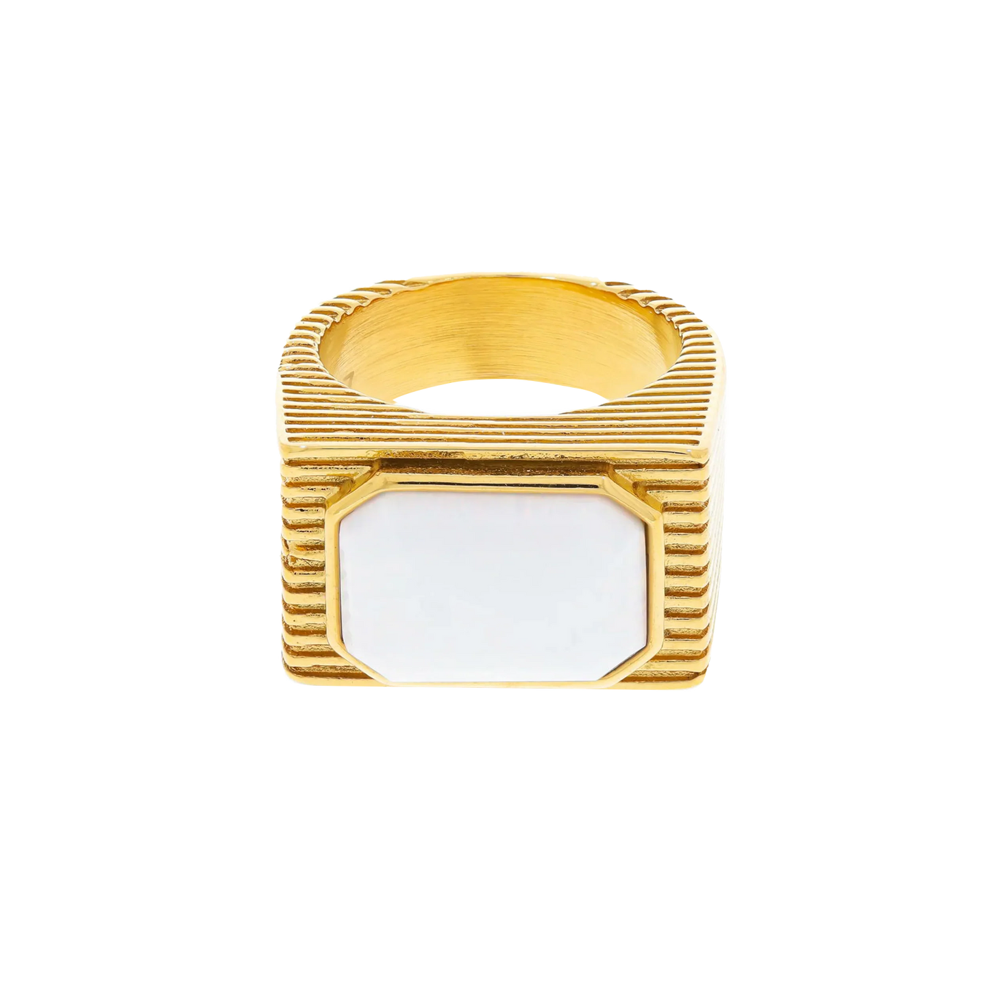 Cleo White Ring (6649842958449)