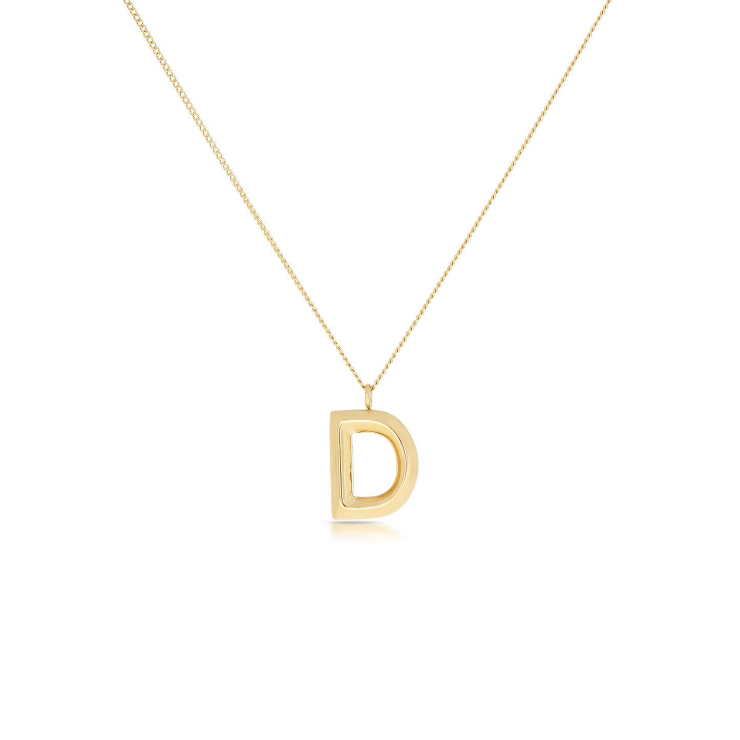 Chunky Letter Necklace (8106529587468)