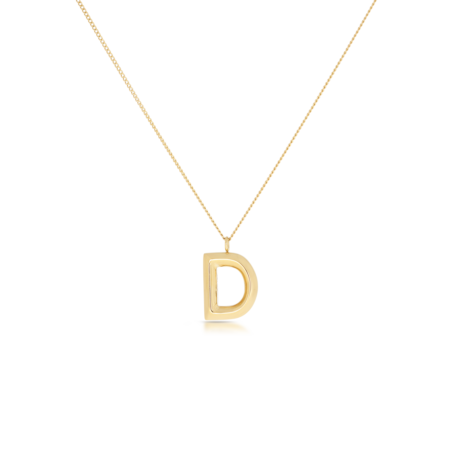 Chunky Letter Necklace (8106529587468)