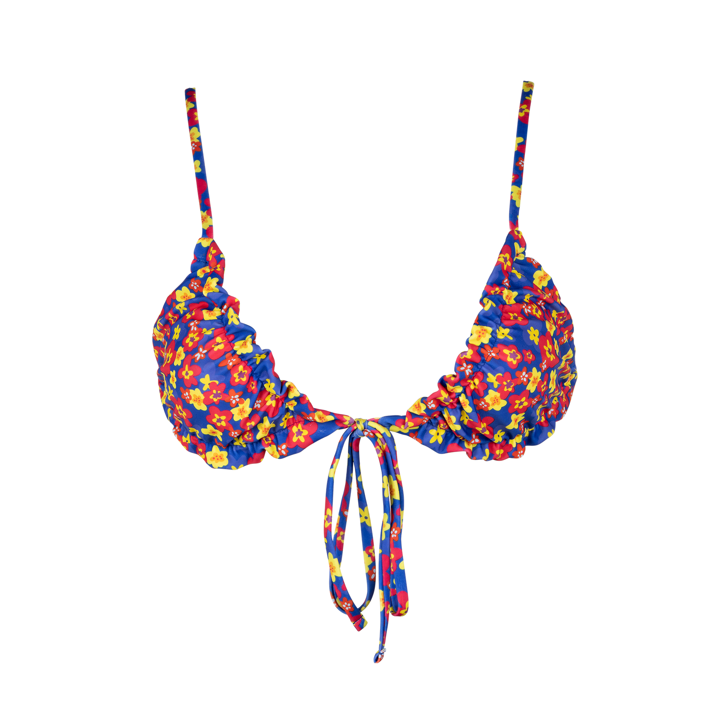 Flamenco Frilled Bikini Top + High Waisted Bikini Bottom