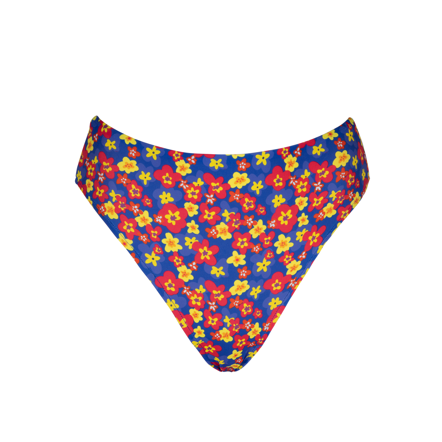Flamenco Frilled Bikini Top + High Waisted Bikini Bottom