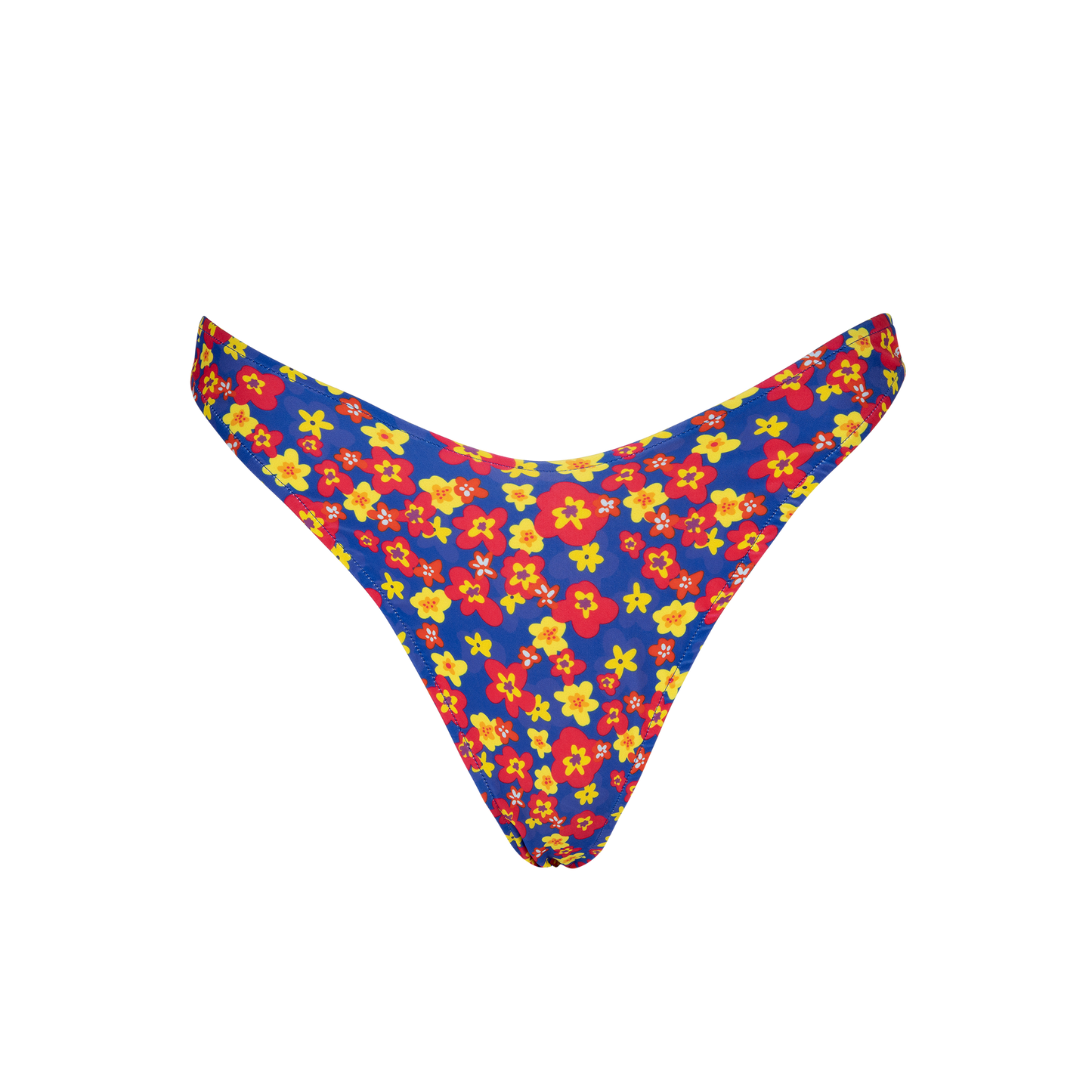 Flamenco Frilled Bikini Top + V Shaped Bikini Bottom