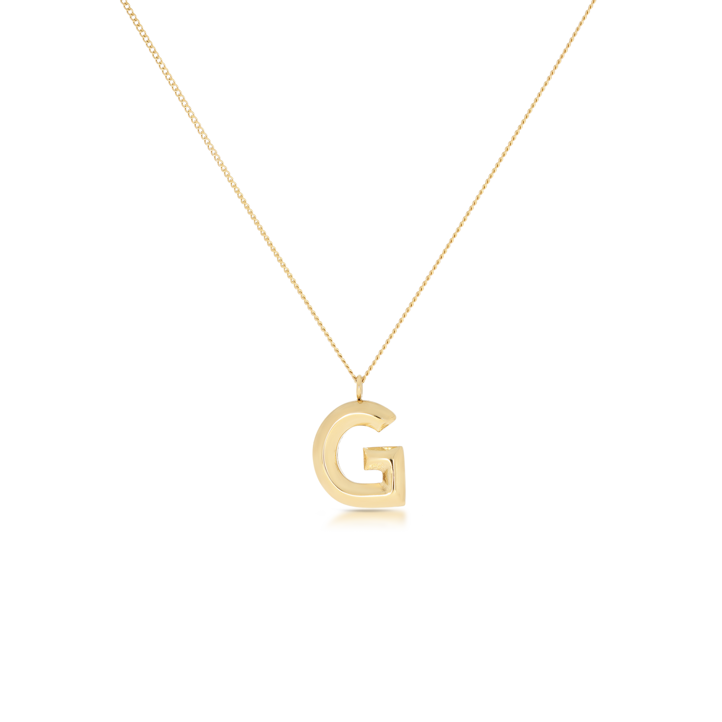 Chunky Letter Necklace (8106529587468)