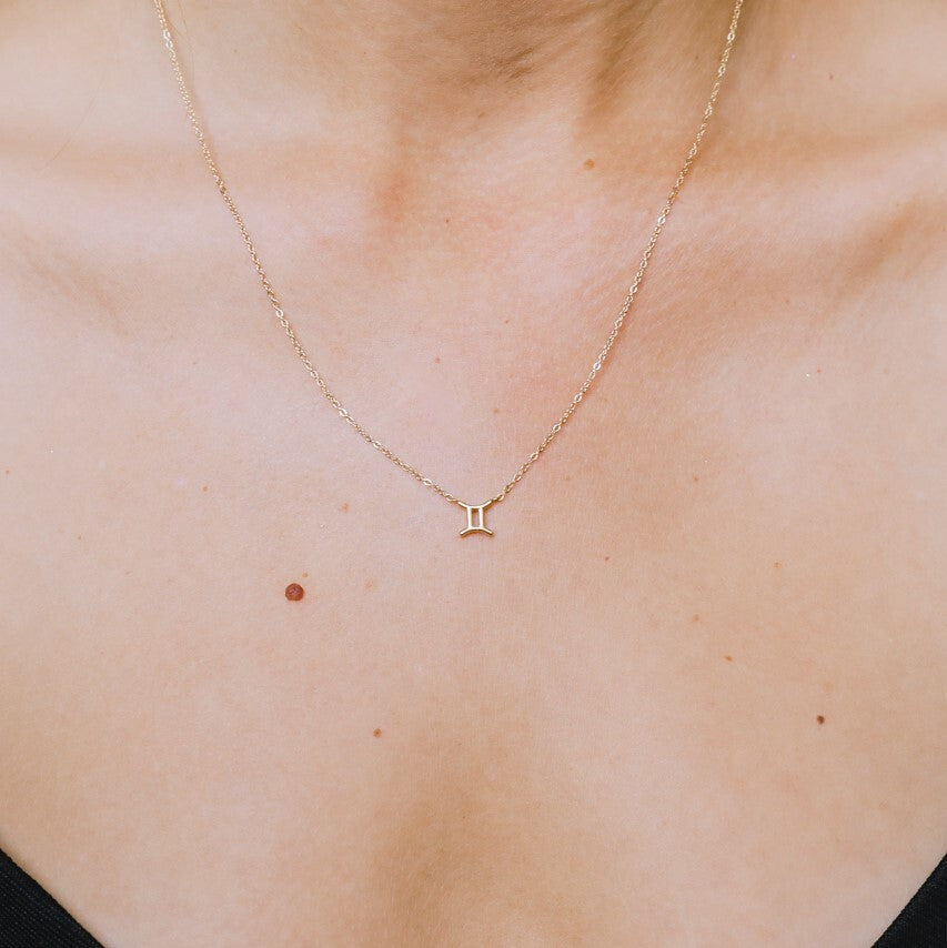 Gemini Zodiac Necklace  Hey Harper (6644276101233)