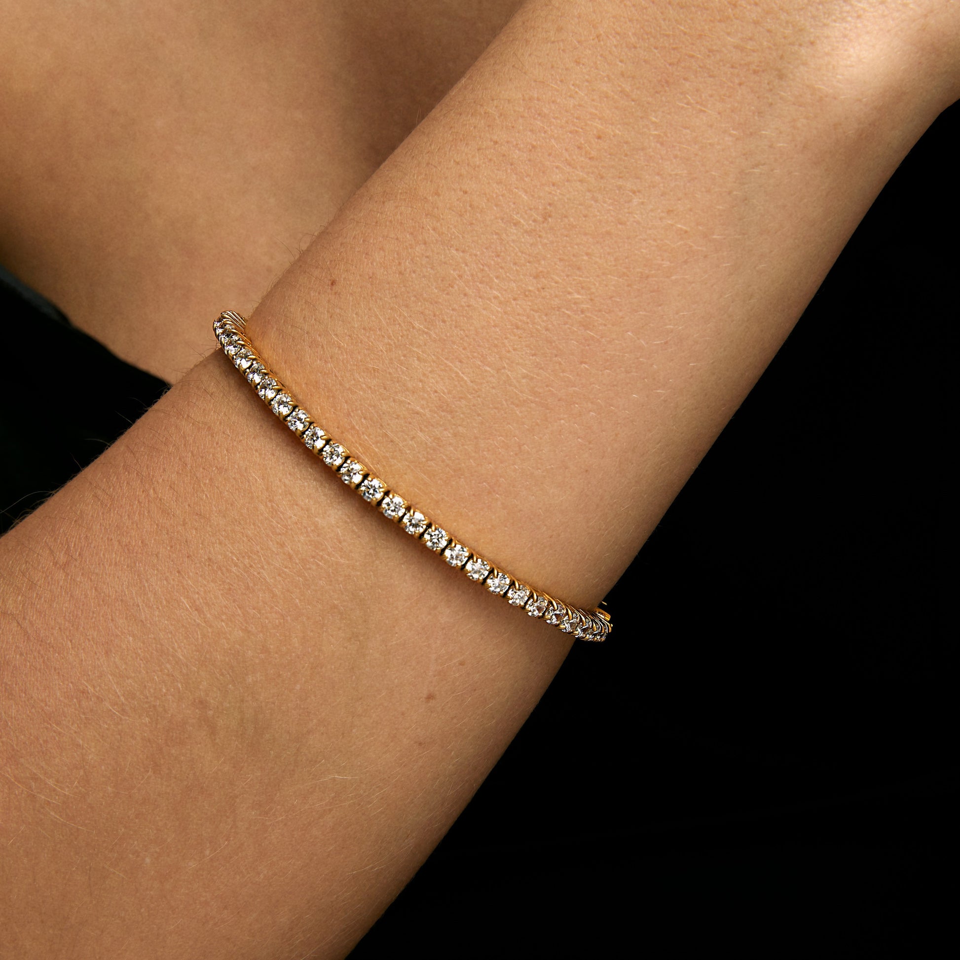 Aurea Clear Tennis Bracelet (8093306159372)