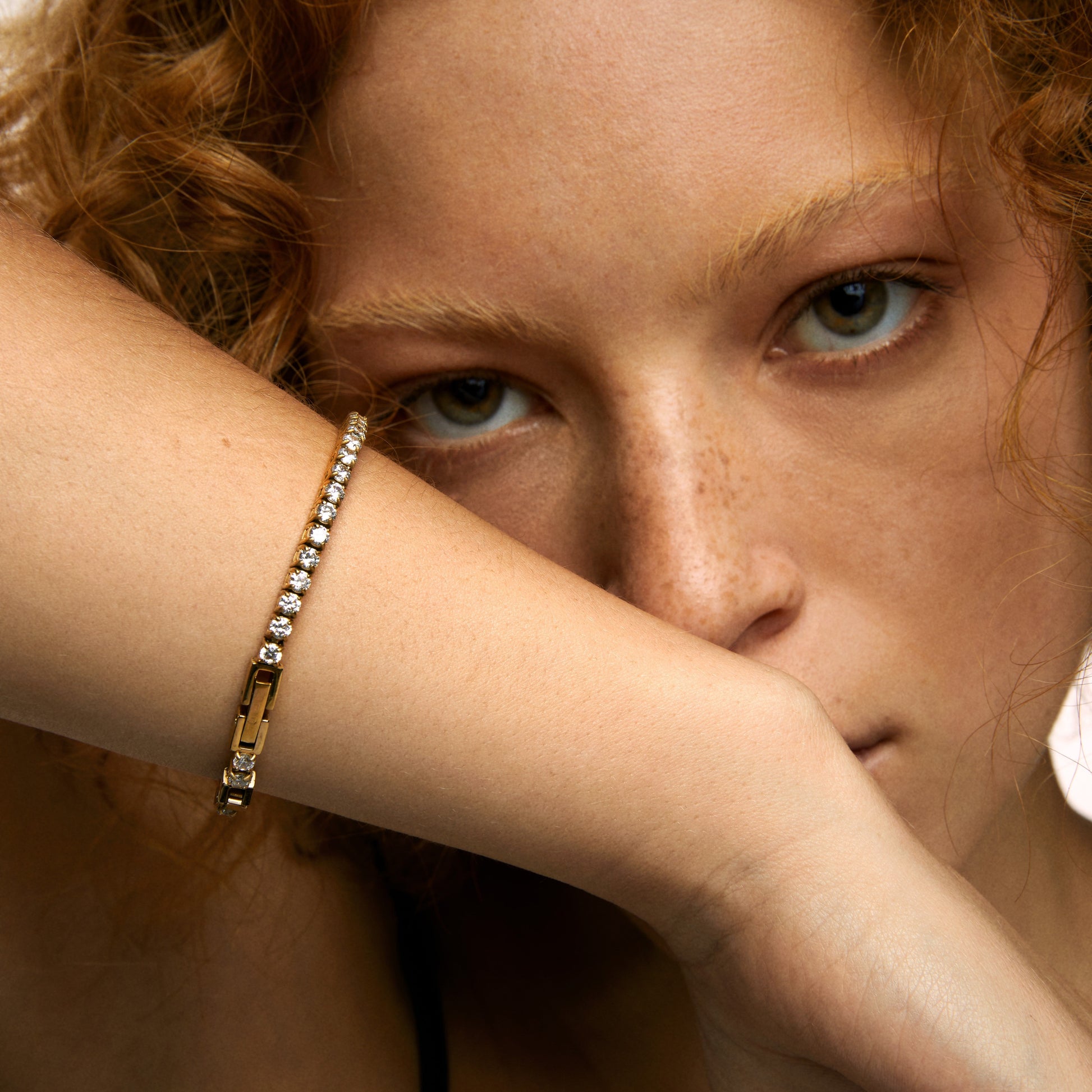 Aurea Clear Tennis Bracelet (8093306159372)