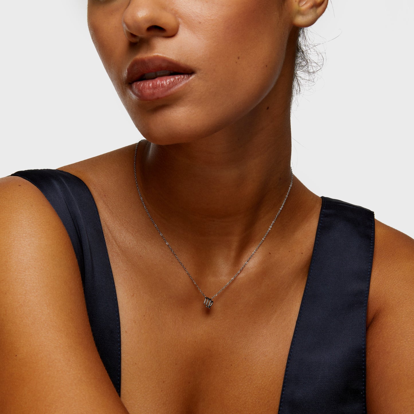 Virgo Zodiac Silver Necklace (8019276562700)