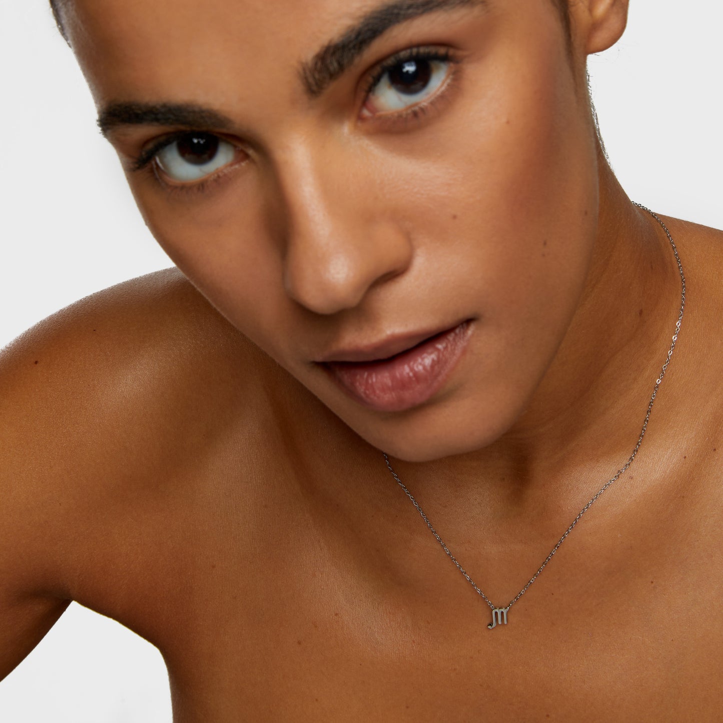 Scorpio Zodiac Silver Necklace (8019276038412)