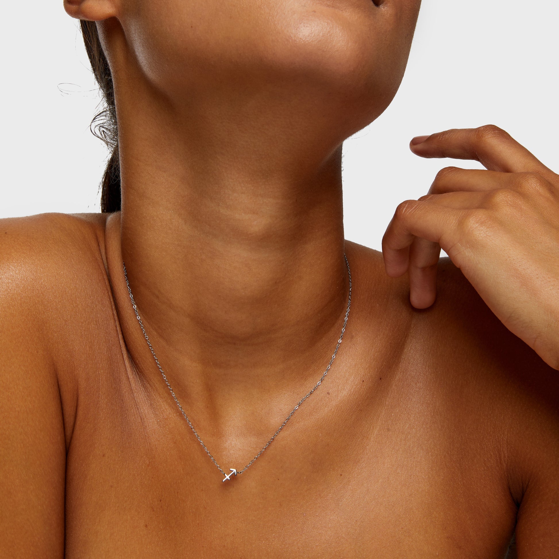 Sagittarius Zodiac Silver Necklace (8019275710732)