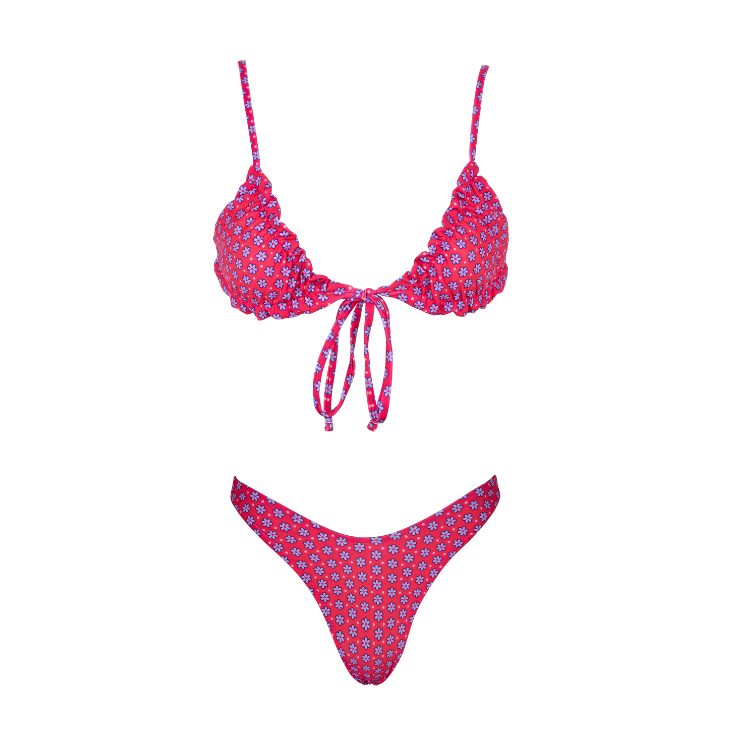 Ipanema Frilled Bikini Top + V Shaped Bikini Bottom