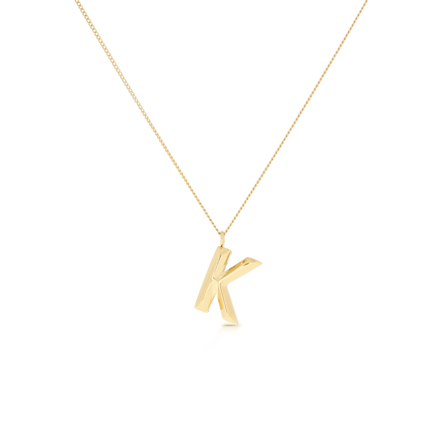 Chunky Letter Necklace (8106529587468)
