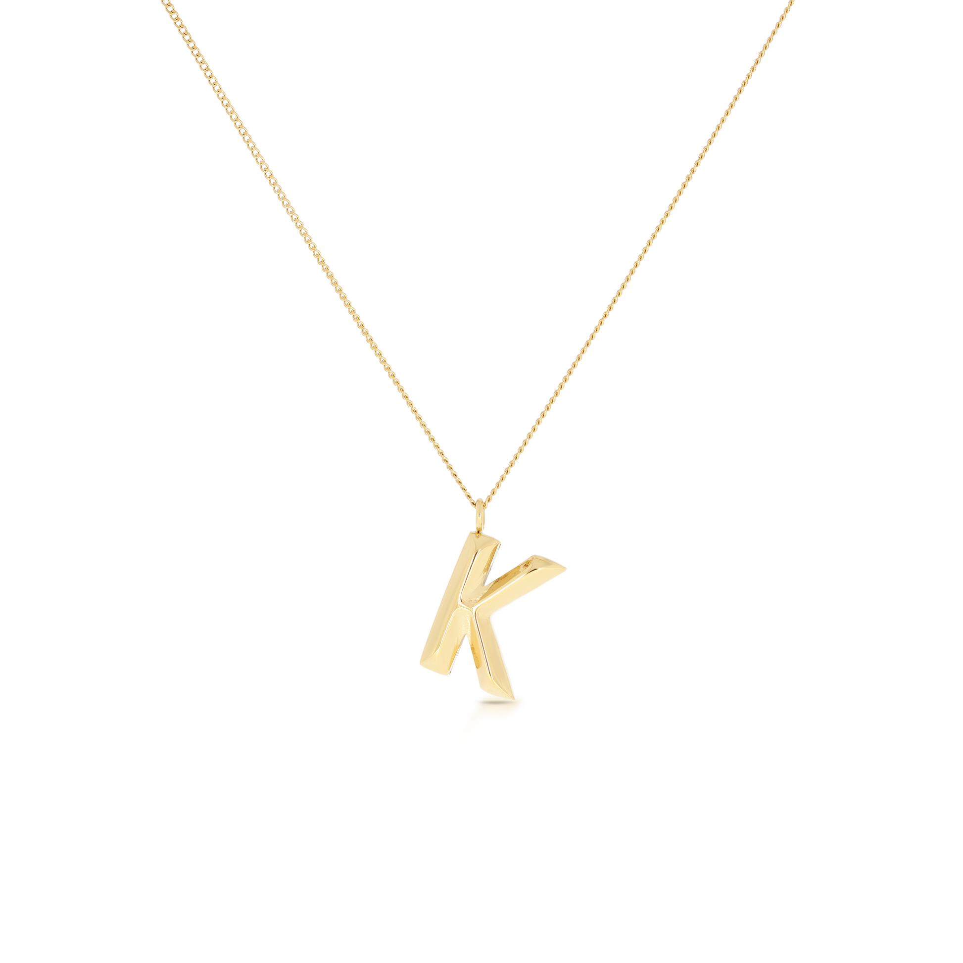Chunky Letter Necklace (8106529587468)
