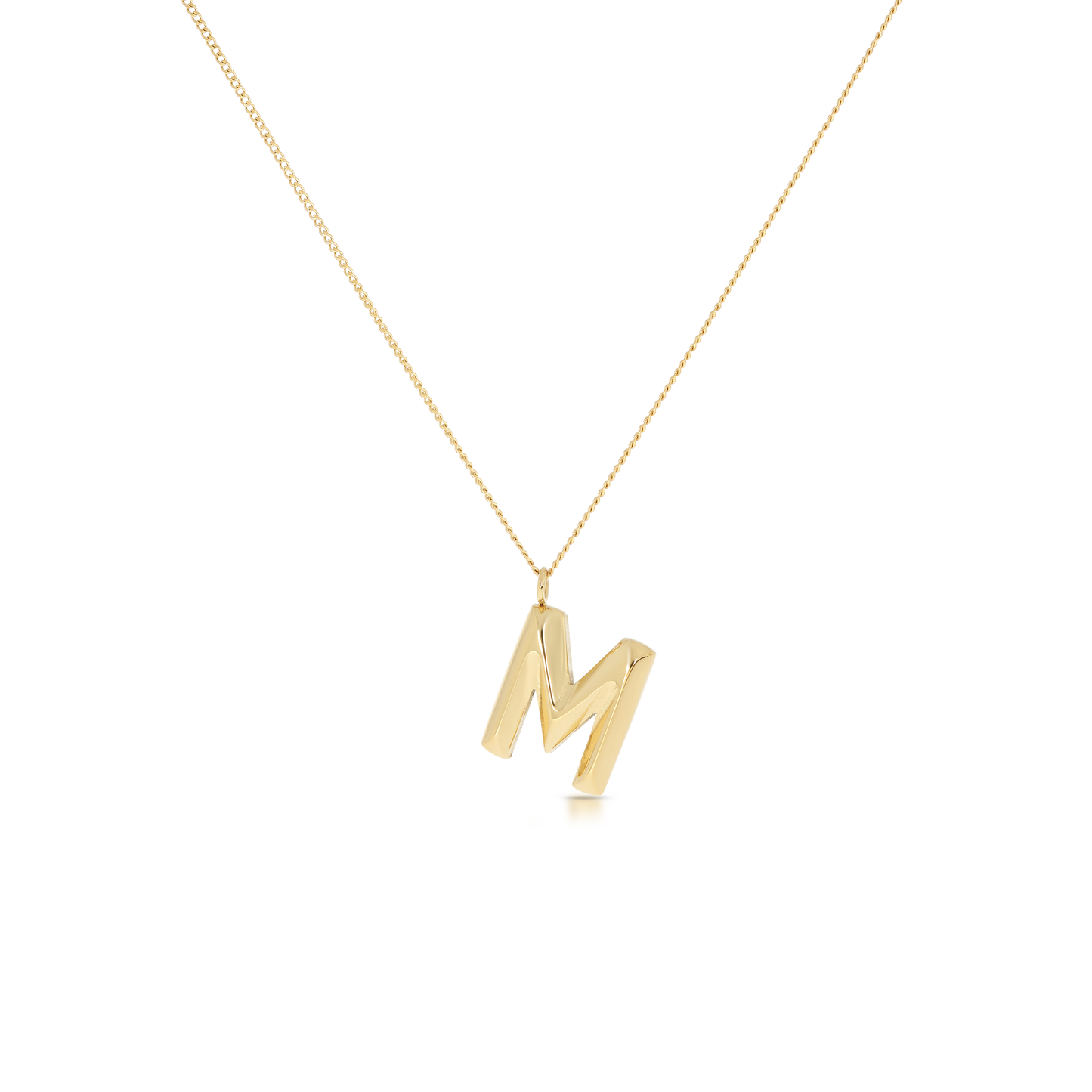 Chunky Letter Necklace (8106529587468)