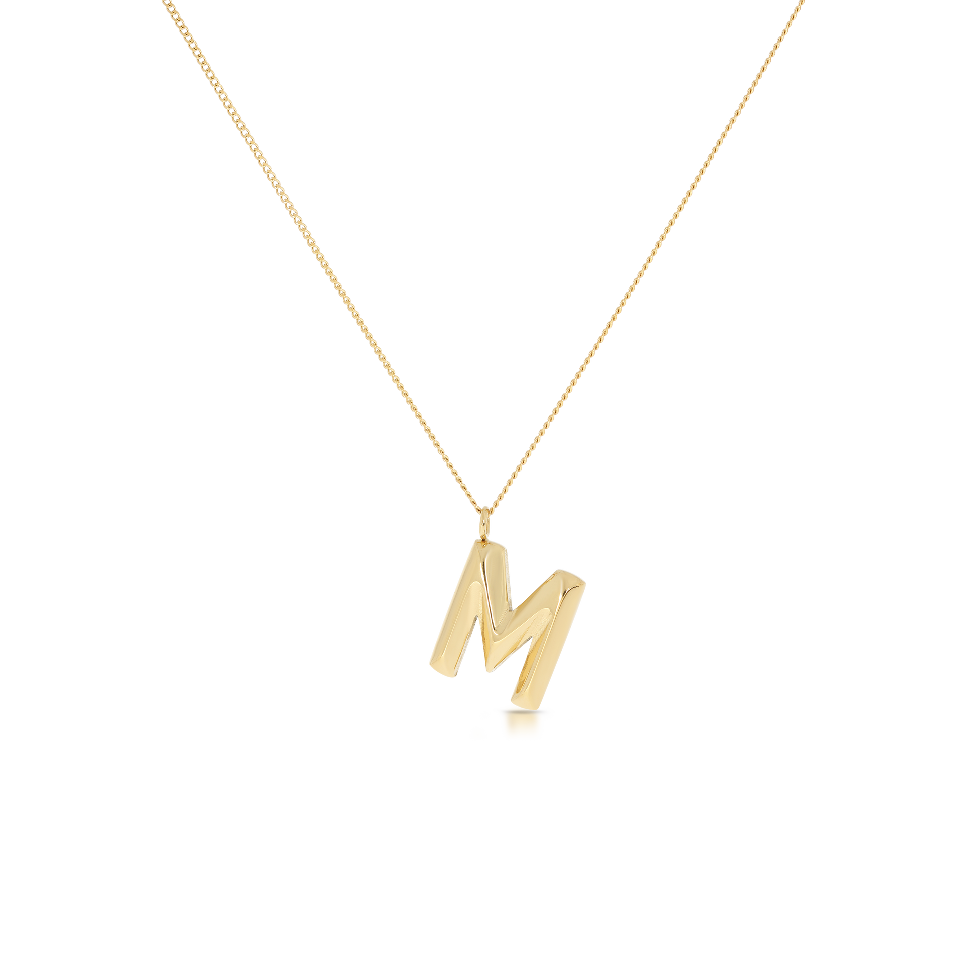 Chunky Letter Necklace (8106529587468)