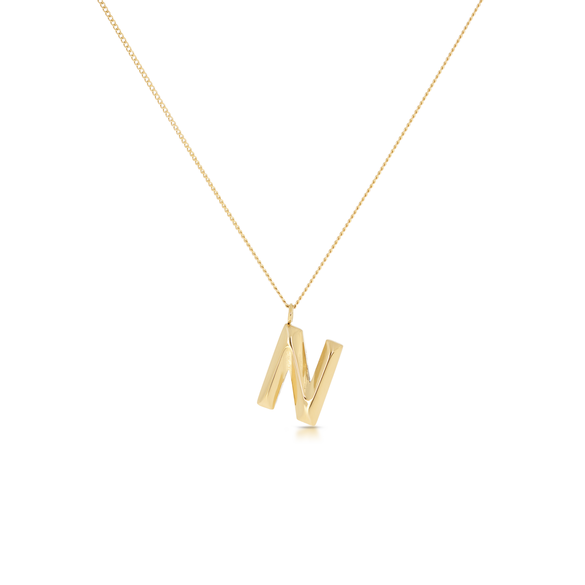 Chunky Letter Necklace (8106529587468)