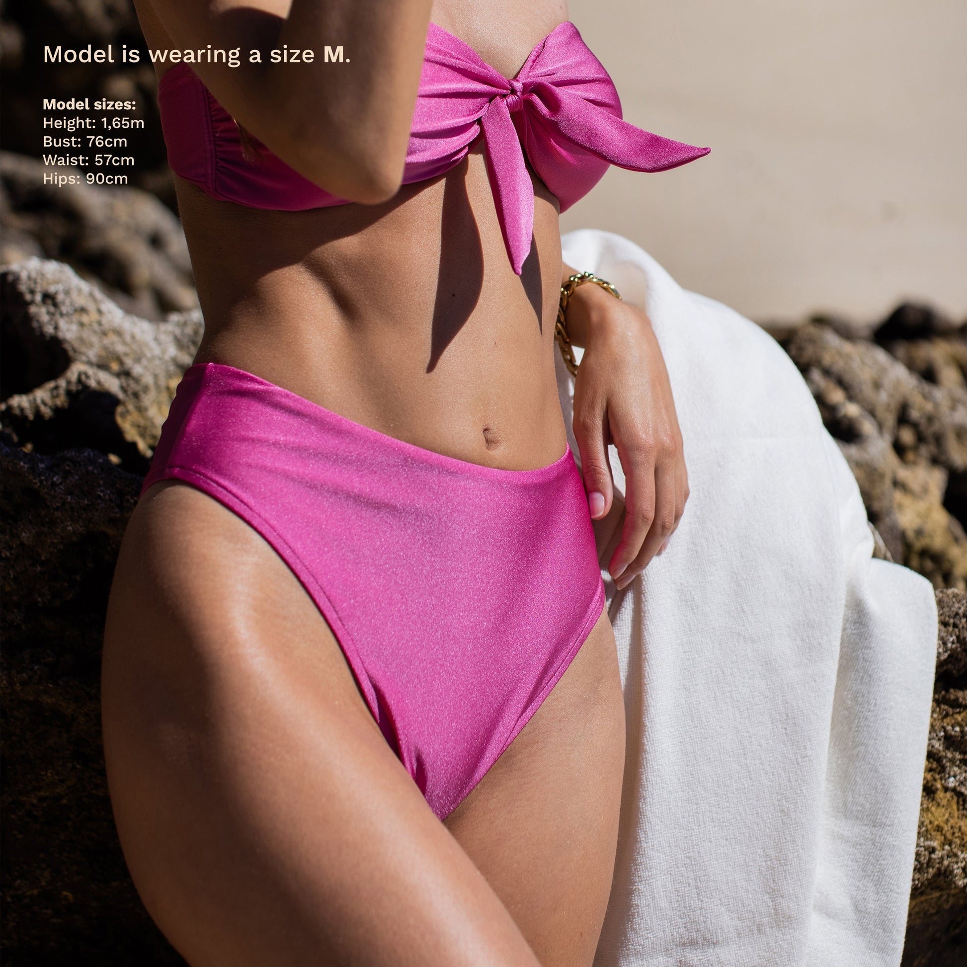 Pink Sands High Waisted Bikini Bottom (8314143113484)
