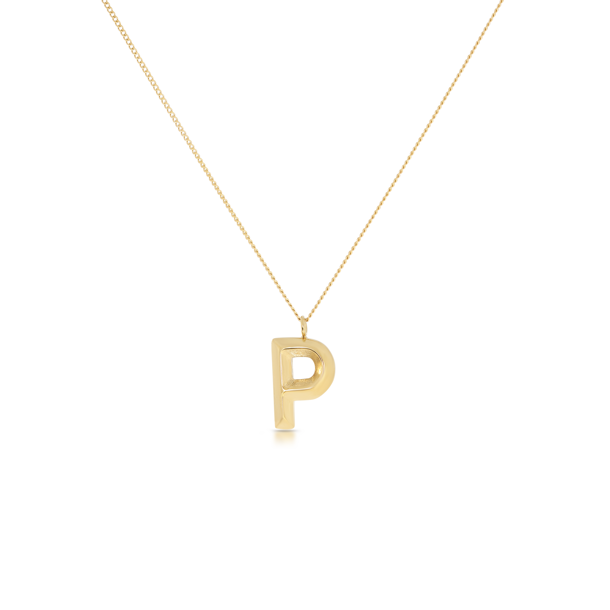 Chunky Letter Necklace (8106529587468)