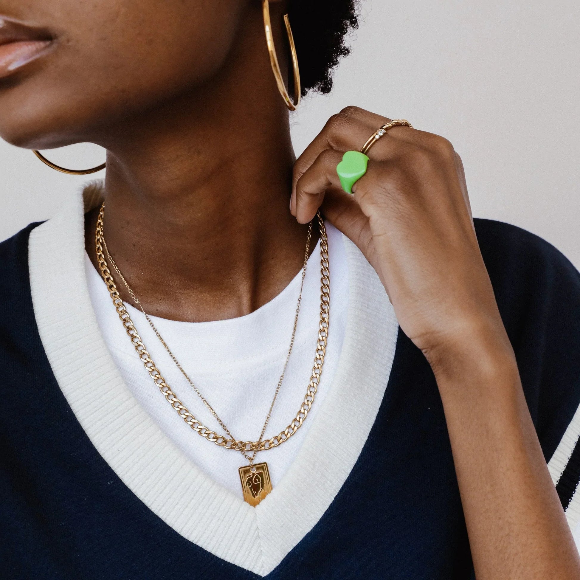 La Passion Green Ring  Hey Harper (6617545572465)