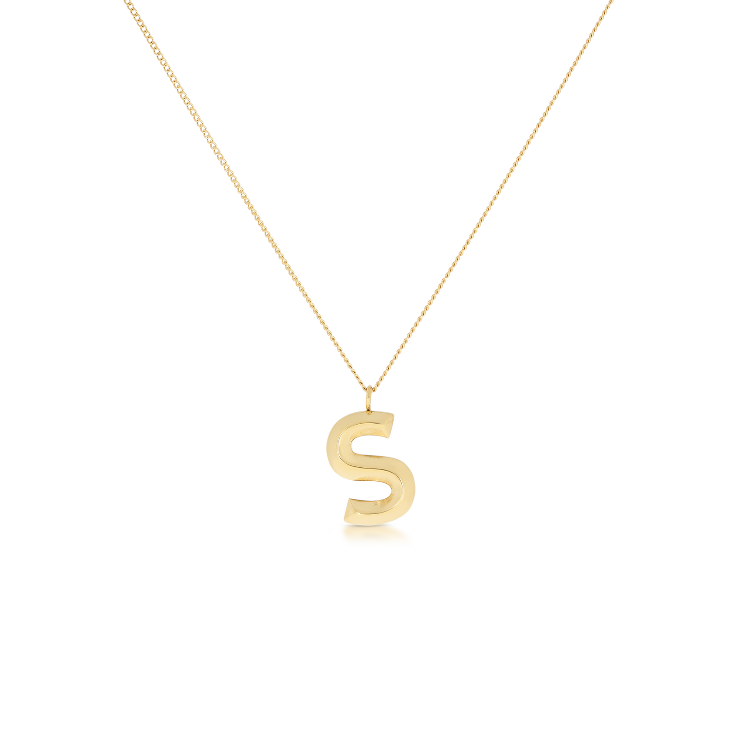 Chunky Letter Necklace (8106529587468)