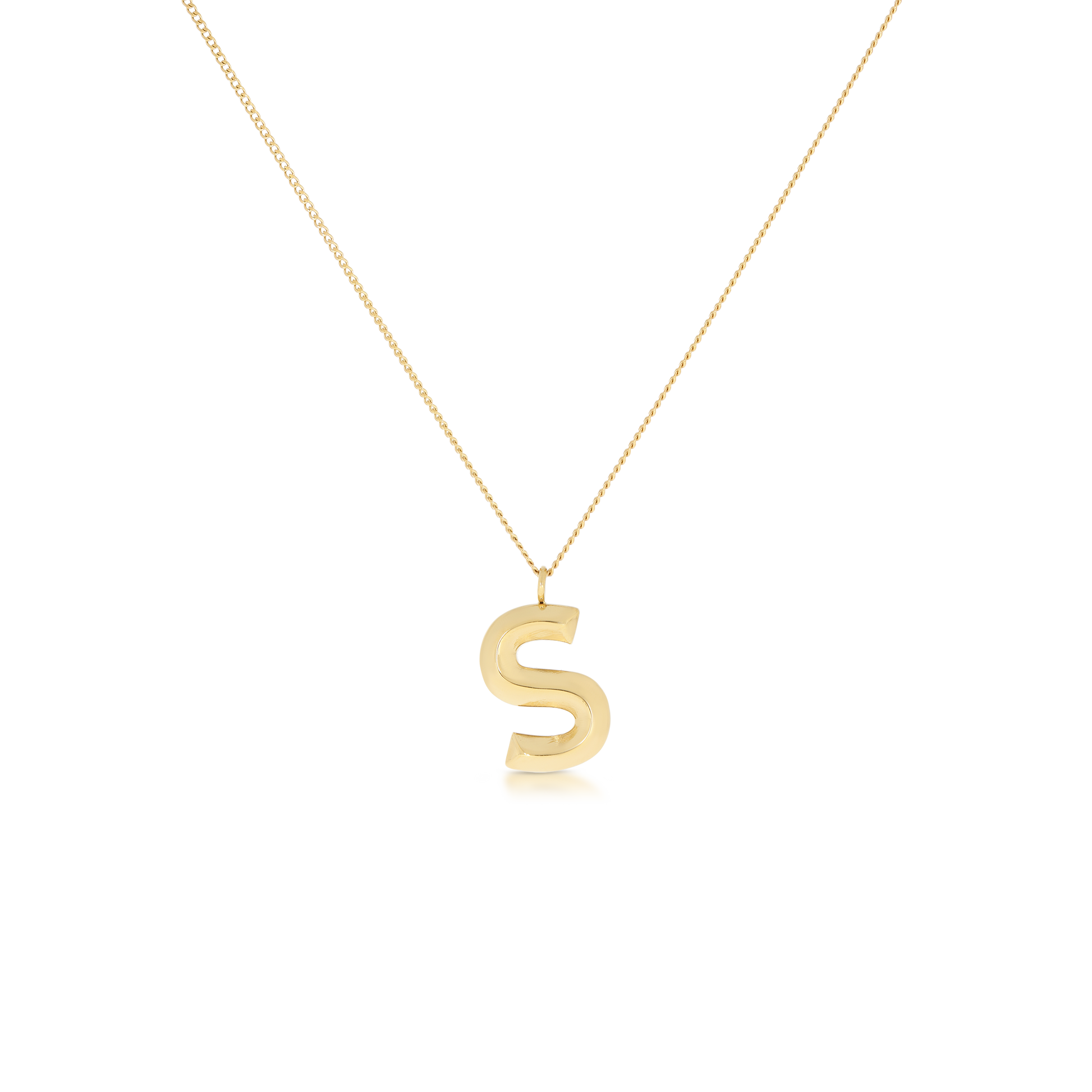 Chunky Letter Necklace (8106529587468)