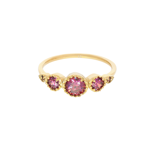 Serenity Burgundy Ring (6632177303665)