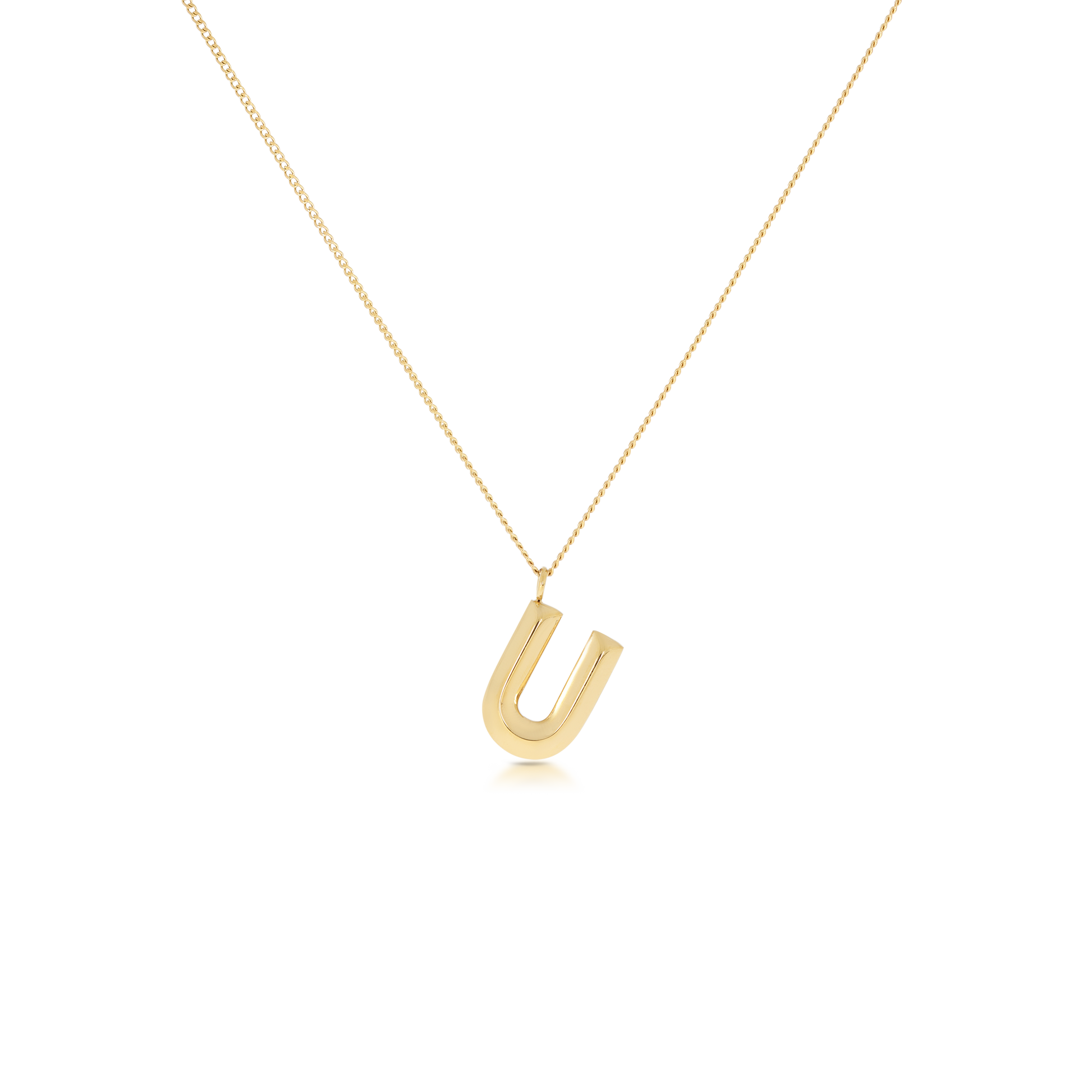 Chunky Letter Necklace (8106529587468)