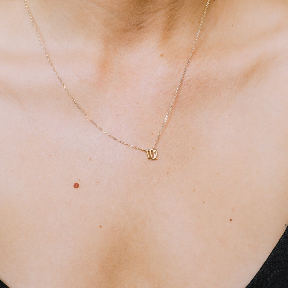 Virgo Zodiac Necklace  Hey Harper (6644865794161)