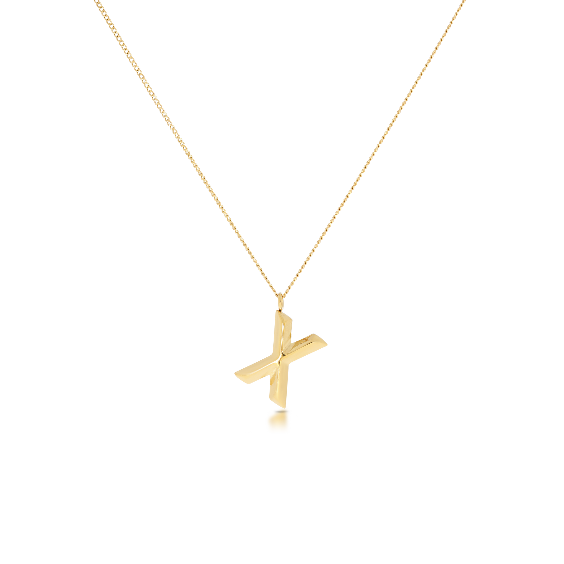 Chunky Letter Necklace (8106529587468)