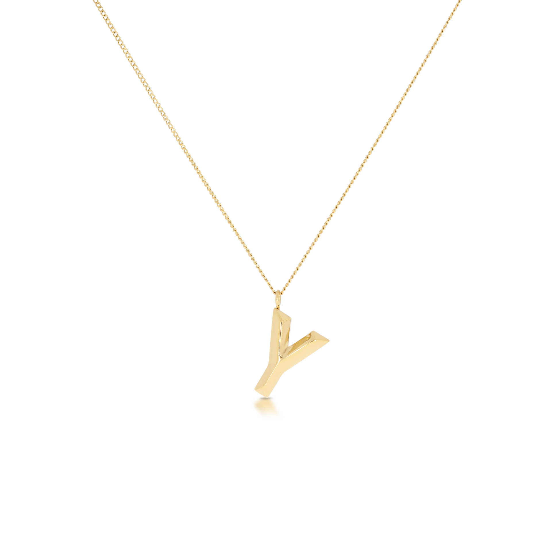 Chunky Letter Necklace (8106529587468)