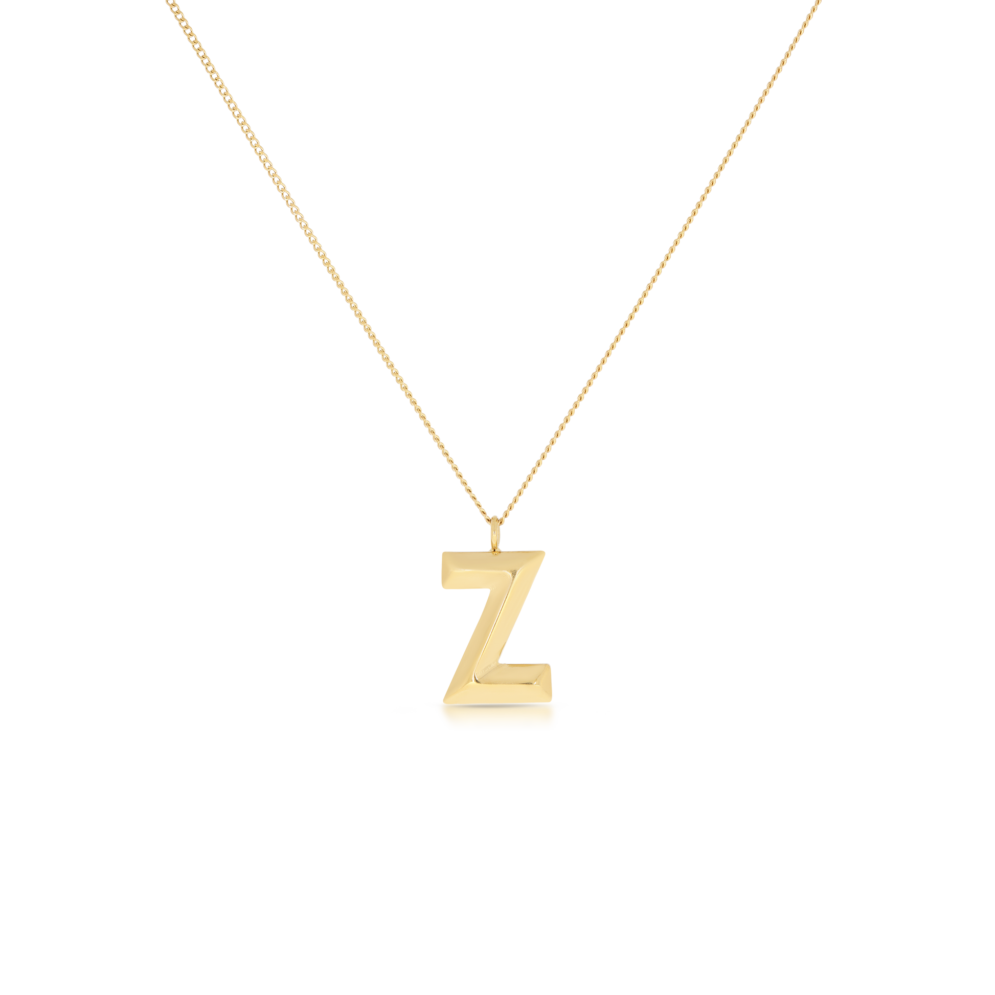 Chunky Letter Necklace (8106529587468)
