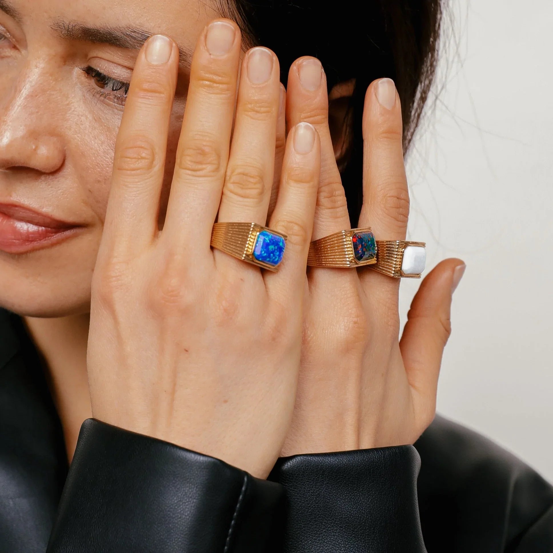 Cleo Blue Ring  Hey Harper (6659136094321)